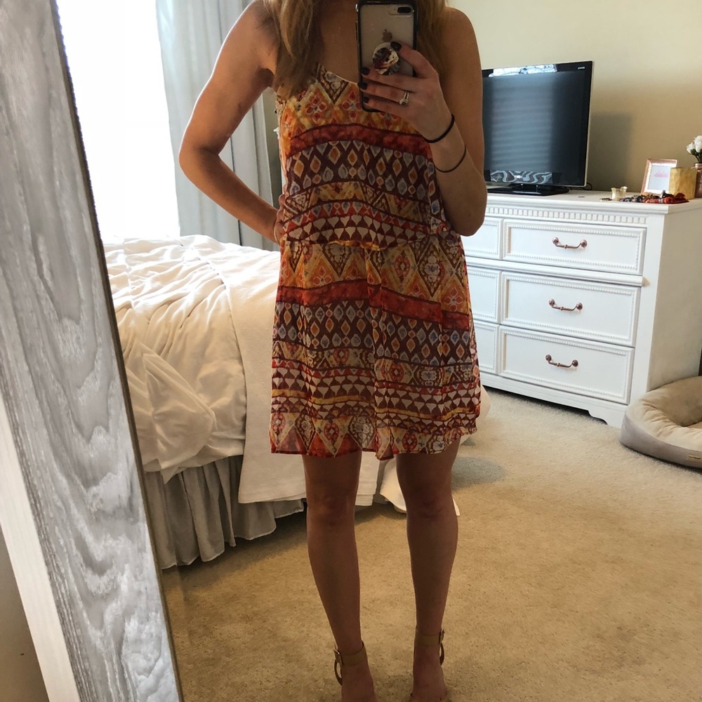 Geometric print dress NWT